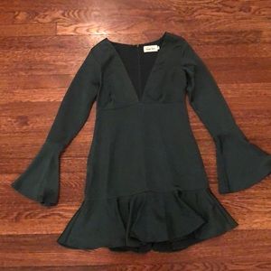 Emerald Green Mini Dress